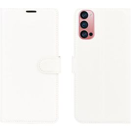 Mobigear Classic OPPO Reno 4 Pro 5G Hoesje Bookcase Portemonnee - Wit