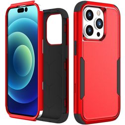 Mobigear Ultra Tough iPhone 15 Pro Max Hoesje Hardcase Backcover Shockproof - Rood