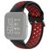 Mobigear Sport Plus Buckle Siliconen Fitbit Versa 2 Bandje Gespsluiting - Zwart / Rood