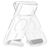 Mobiparts Hardcover Doorzichtig iPhone 18 Pro Max MagSafe Hoesje Hardcase Backcover met Standaard - Transparant