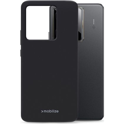 Mobilize Rubber Gelly Realme GT 7 Hoesje Flexibel TPU Backcover - Zwart