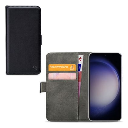 Mobilize Classic Gelly Wallet Samsung Galaxy S23 Hoesje Bookcase Portemonnee - Zwart