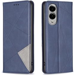 Mobigear Rhombus Slim Samsung Galaxy S25 Edge Hoesje Bookcase - Blauw