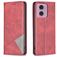 Mobigear Rhombus Slim Motorola Moto G04 Hoesje Bookcase - Rood