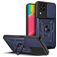 Mobigear Armor Ring Cam Slide Samsung Galaxy M53 Hoesje Hardcase Backcover Shockproof met Ringhouder - Blauw