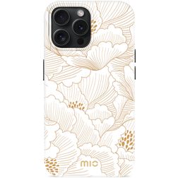 MIO iPhone 15 Pro MagSafe Hoesje Hardcase Backcover - White Roses