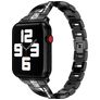 Mobigear Prague Stalen Apple Watch Bandje Vouwsluiting - 42/41/40/38 mm - Zwart