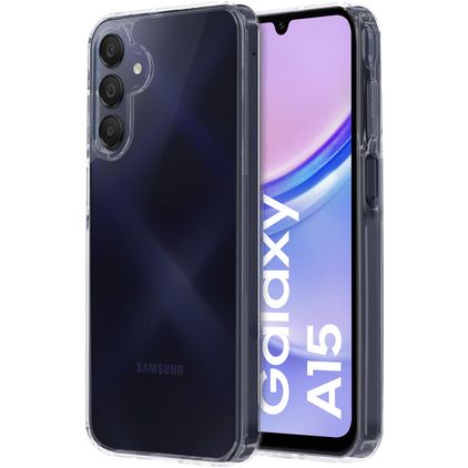Mobiparts Classic Doorzichtig Samsung Galaxy A15 Hoesje Hardcase Backcover - Transparant