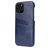 Fierre Shann Premium Card iPhone 12 Mini Hoesje Backcover met Pasjeshouder - Blauw