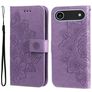 Mobigear Flowers iPhone Air Hoesje Bookcase Portemonnee - Paars