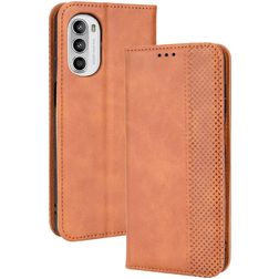 Mobigear Sensation Motorola Moto G52 Hoesje Bookcase Portemonnee - Bruin