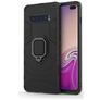 Mobigear Armor Ring Samsung Galaxy S10 Plus Hoesje Hardcase Backcover Shockproof met Ringhouder - Zwart