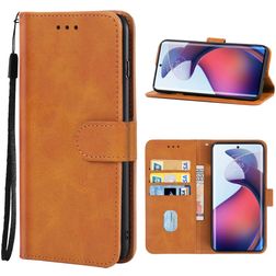 Mobigear Wallet Motorola Moto G72 Hoesje Bookcase Portemonnee - Bruin