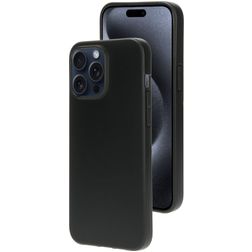 Mobiparts Classic iPhone 15 Pro Max Hoesje Flexibel TPU Backcover - Matt Black