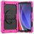 Mobigear SureGrip Xtreme Samsung Galaxy Tab A9 Plus (2023) Hoes Hard Kunststof,Siliconen Backcover + Schouderband + Standaard - Roze