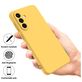 Mobigear Rubber Touch Samsung Galaxy A56 Siliconen Hoesje Backcover - Geel