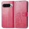 Mobigear Clover Google Pixel 9 Pro XL Hoesje Bookcase Portemonnee - Rood