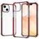 Mobigear Full Bumper iPhone 14 Hoesje Hardcase Backcover Shockproof - Transparant / Rood