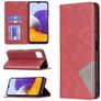 Mobigear Rhombus Slim Samsung Galaxy A22 5G Hoesje Bookcase - Rood