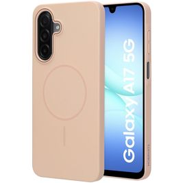 Mobiparts Slim Line Samsung Galaxy A17 MagSafe Hoesje Hardcase Backcover - Dune Sand