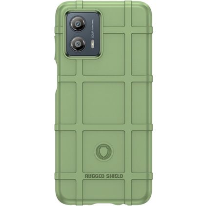 Mobigear Rugged Shield Motorola Moto G53 5G Hoesje Flexibel TPU Backcover Shockproof - Groen