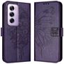 Mobigear Butterfly OPPO Reno 12 Pro Hoesje Bookcase Portemonnee - Paars