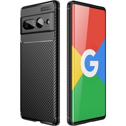 Mobigear Racing Google Pixel 7 Pro Hoesje Flexibel TPU Backcover - Zwart