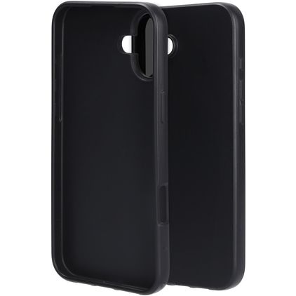 Mobiparts Classic iPhone 16 Plus Hoesje Flexibel TPU Backcover - Zwart