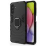 Mobigear Armor Ring Samsung Galaxy A13 5G Hoesje Hardcase Backcover Shockproof met Ringhouder - Zwart
