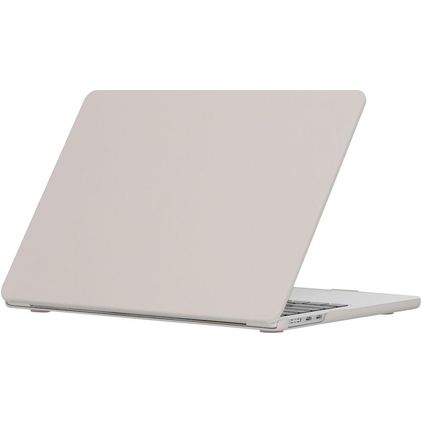 Mobigear Cream Matte MacBook Air 13 Inch (2022-2026) Hoes Hardshell Laptopcover MacBook Case - Grijs - Model A2681 / A3113 / A3240 / A3449