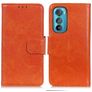 Mobigear Classy Motorola Edge 30 Hoesje Bookcase Portemonnee - Oranje