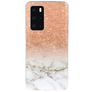Mobigear Marble Huawei P40 Hoesje Flexibel TPU Backcover - Roze