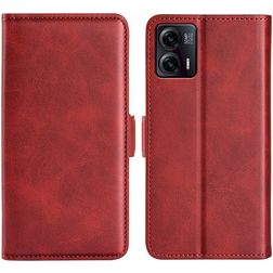 Mobigear Slim Magnet TCL 40 SE Hoesje Bookcase Portemonnee - Rood