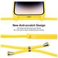 Mobigear Lanyard iPhone 14 Pro Siliconen Hoesje met koord - Geel