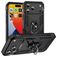 Mobigear Armor Ring iPhone 17 Pro Max Hoesje Hardcase Backcover Shockproof met Ringhouder - Zwart