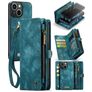 CaseMe 008 iPhone 13 Hoesje Uitneembare 2in1 Bookcase Portemonnee - Blauw