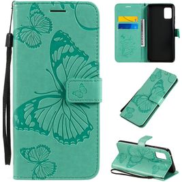 Mobigear Butterfly Samsung Galaxy A51 5G Hoesje Bookcase Portemonnee - Turquoise