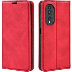 Mobigear Retro Slim HONOR 70 Hoesje Bookcase Portemonnee - Rood