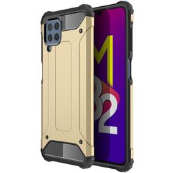 Mobigear Outdoor Samsung Galaxy M32 4G Hoesje Hardcase Backcover Shockproof - Goud