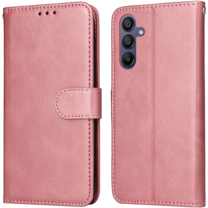 Mobigear Wallet Samsung Galaxy A17 Hoesje Bookcase Portemonnee - Roségoud