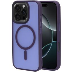 Mobiparts Hardcover iPhone 16 Pro MagSafe Hoesje Hardcase Backcover - Satin Purple