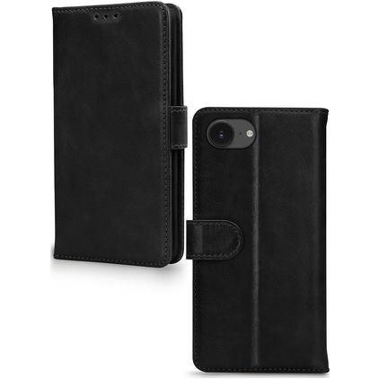 Mobilize Wallet iPhone 17e Hoesje Echt Leer Bookcase Portemonnee - Zwart