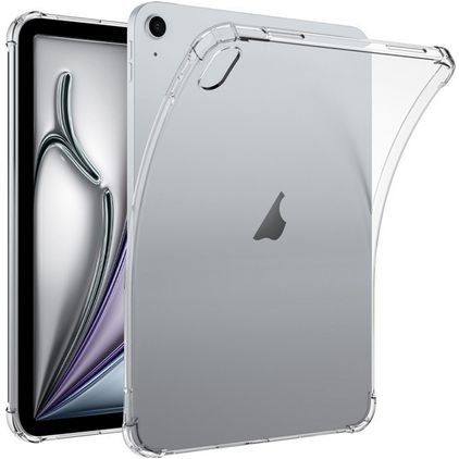 Mobigear Cushion iPad Air 13 Inch (2024) Hoes Flexibel TPU Backcover - Transparant