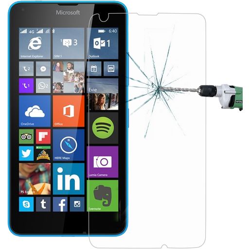 Mobigear Microsoft Lumia 640 Glazen Screenprotector - Case Friendly