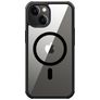 Valenta Full Cover iPhone 15 MagSafe Hoesje Gehard Glas Backcover Shockproof - Transparant / Zwart