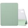 Mobigear Tri-Fold Gel iPad 11 (2025) Hoes TPU,Kunstleer Bookcase + Stylus Houder - Groen