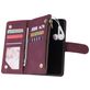 Mobigear Zipper Huawei P40 Hoesje Bookcase Portemonnee - Rood