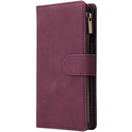 Mobigear Zipper OnePlus 8 Pro Hoesje Bookcase Portemonnee - Rood Mobigear Zipper OnePlus 8 Pro Hoesje Bookcase Portemonnee - Rood