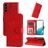 Mobigear Sunflower Samsung Galaxy S23 Hoesje Bookcase Portemonnee - Rood