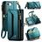 CaseMe C36 iPhone 17e Hoesje Bookcase Portemonnee - Blauw